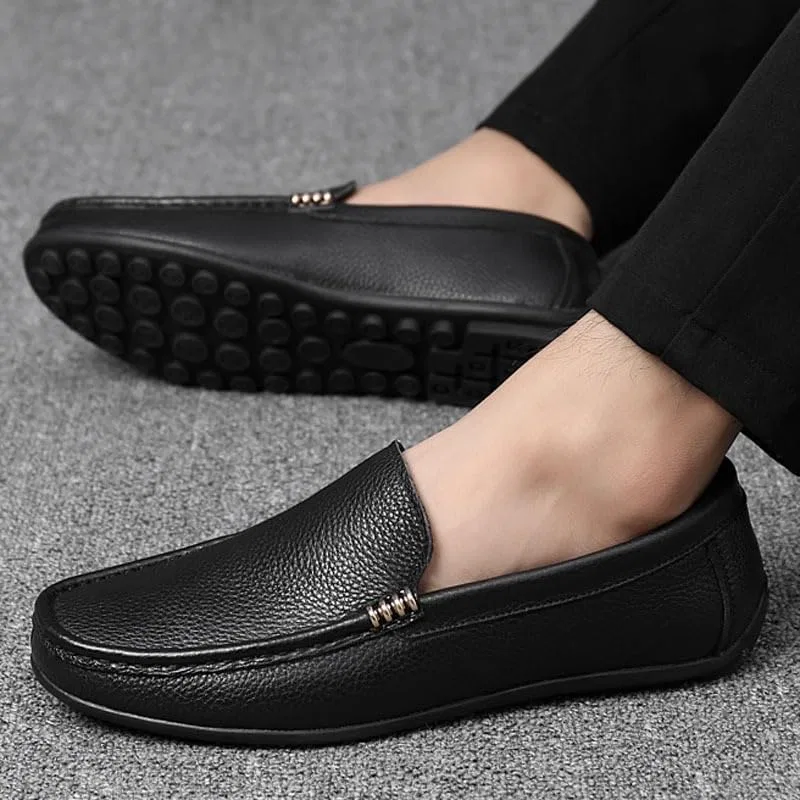 Туфли кожаные мужские, Oxford, Loafers, Black UOPYNE — фото 2