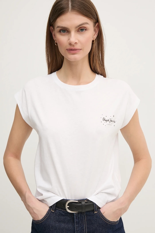 

Футболка хлопковая LORENA Pepe Jeans, белый