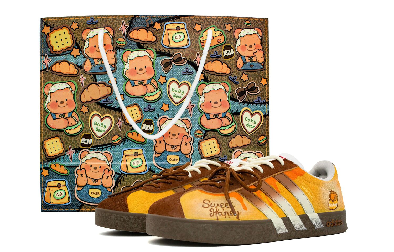 

Adidas ВЛ Корт 2.0 Свит Рабер Трейл Бокс Амортизация, Износостойкие Лоу Топ Скейтборд Кроссовки Унисекс Желто-Оранжевый Бокс, цвет Yellow Orange Box