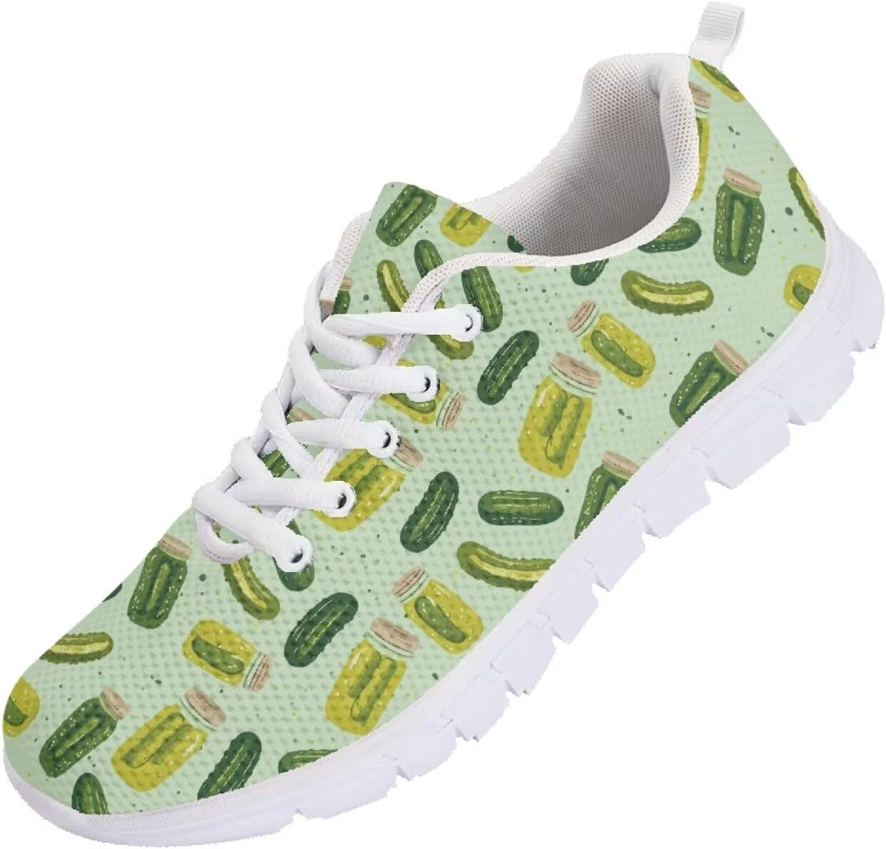 

Мужские кроссовки Funnydude с забавным принтом 2025 года Легкие дышащие удобные спортивные туфли, Pickle