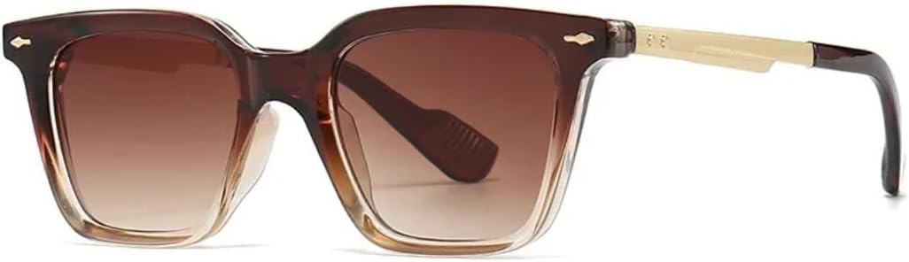 

Солнцезащитные очки для мужчин и женщин - защита UV400 - линзы с градиентным покрытием и металлическими шарнирами, идеально подходят для занятий спортом на открытом воздухе и вождения LXLHWN, Tyj505-1