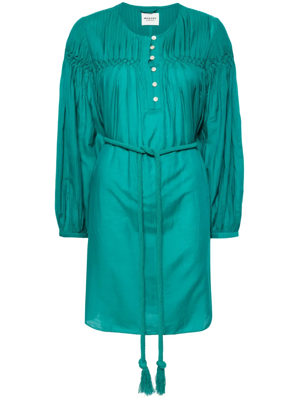 

Короткое платье Adeliani с поясом MARANT ÉTOILE, зеленый