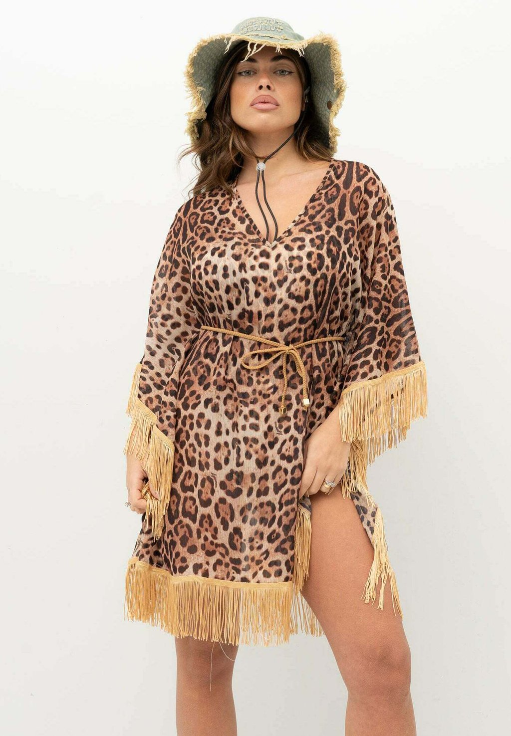 

Повседневное платье CON FRANGE LEO SOUL 4Giveness, коричневый