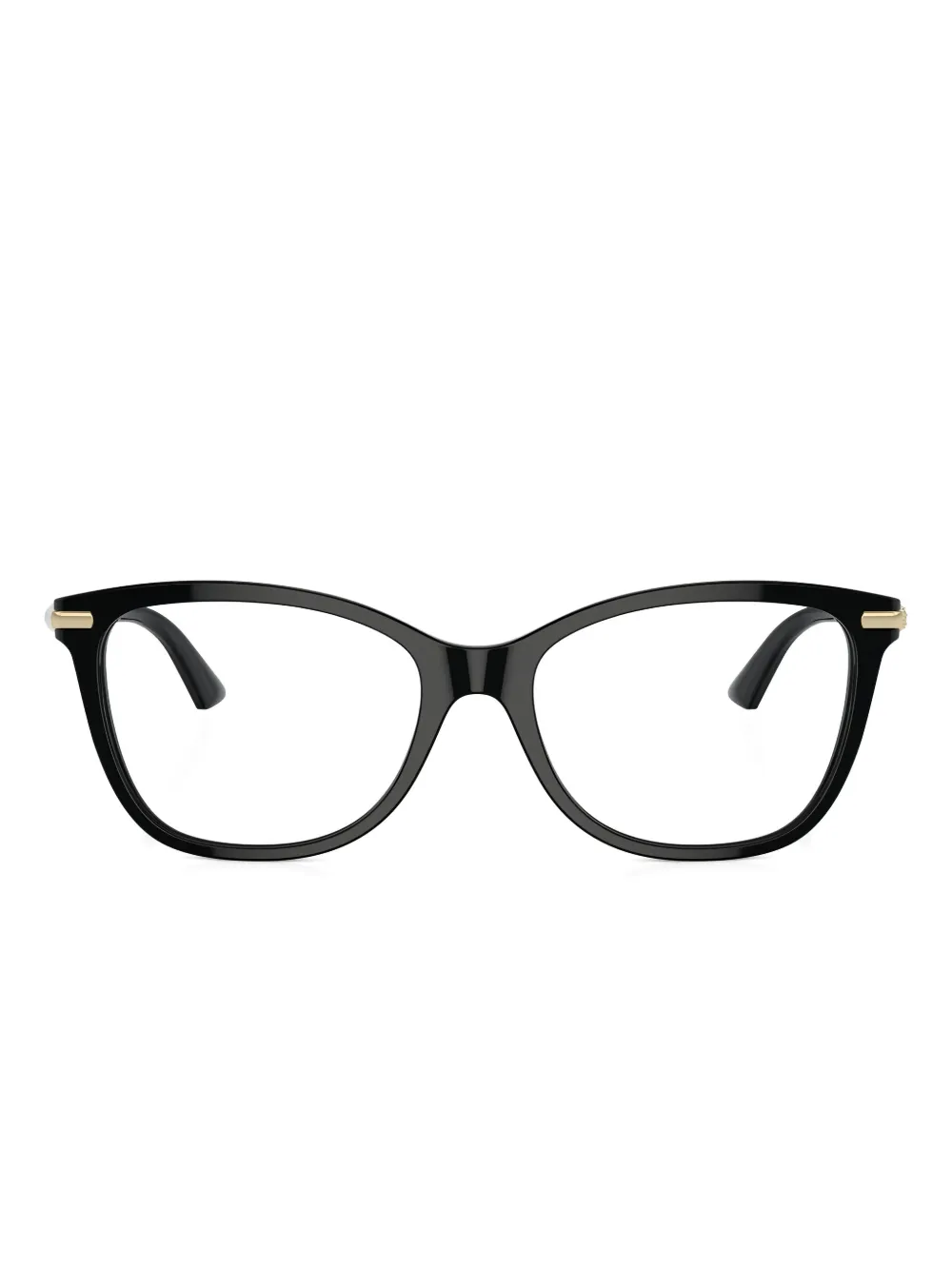 

Очки с круглой прозрачной оправой Jimmy Choo Eyewear, черный