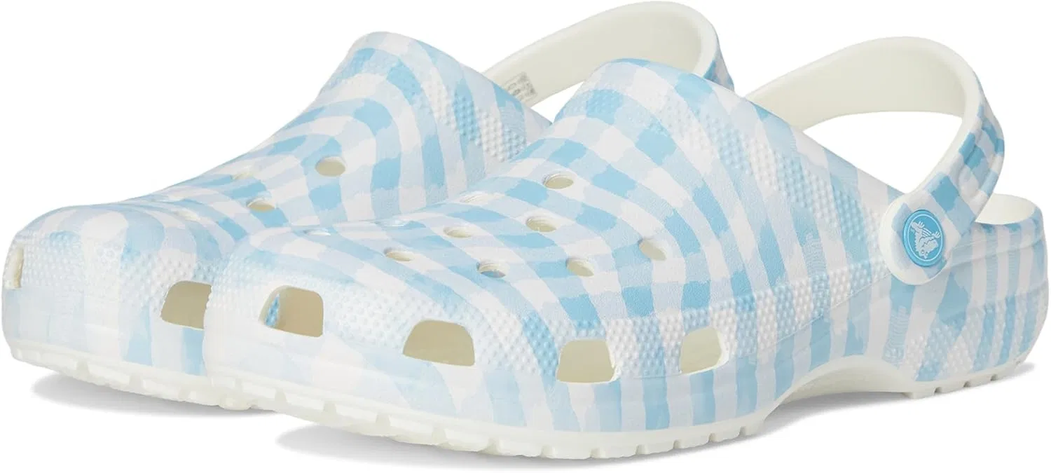 Кроксы Unisex Classic Clog - Seasonal GraphicHolzschuh Crocs, White Blue 1