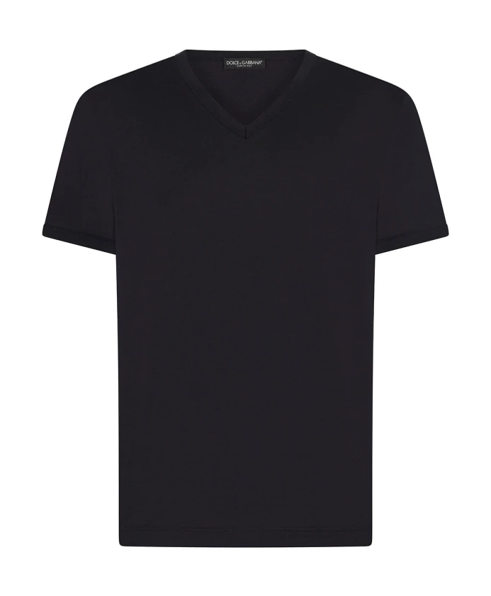 

Повседневная хлопковая футболка Dolce & Gabbana, синий