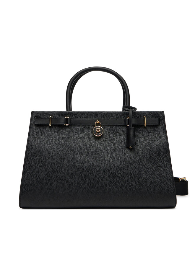 

Сумка American Icon Tote Leather Aw0Aw17185 Tommy Hilfiger, черный