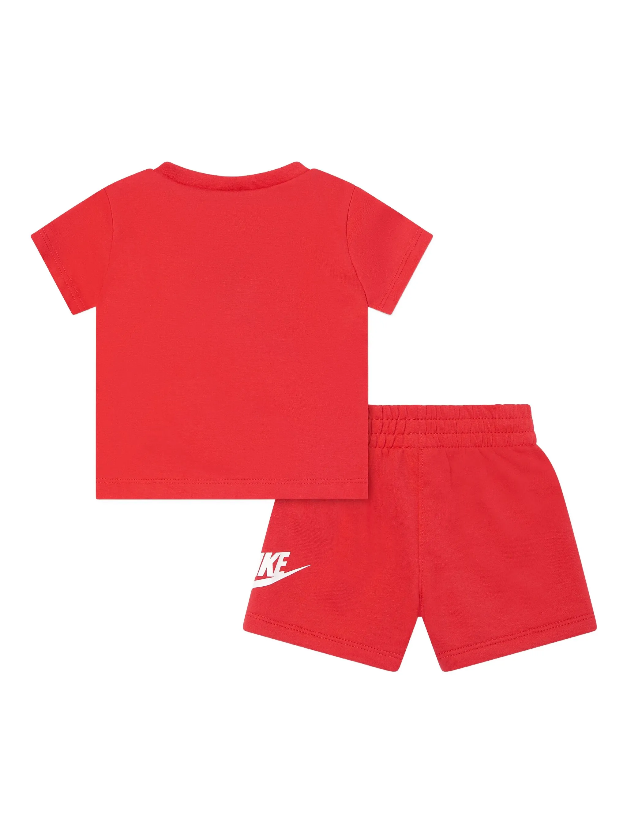 Комплект из футболки и шортов с логотипом Swoosh Nike Kids, красный — фото 2