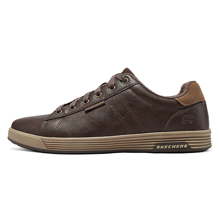 Мужские повседневные туфли Men's Dark Brown Skechers, Chocolate+Giveaway (Panda Charm) — фото 3