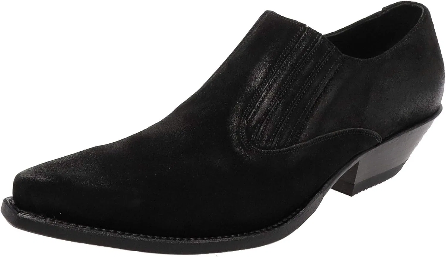 FB Fashion Boots RICO Мужские кожаные низкие ботинки в стиле вестерн Черные
