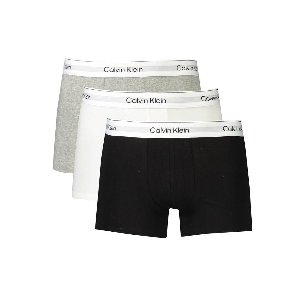

Коричневые хлопковые мужские боксеры Calvin Klein, серый
