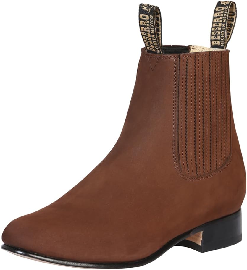 

Мужские ботинки Ботин Чарро El Besserro, натуральная кожа, сапоги чарро, сапоги мариачи Generic, Camel Nobuck