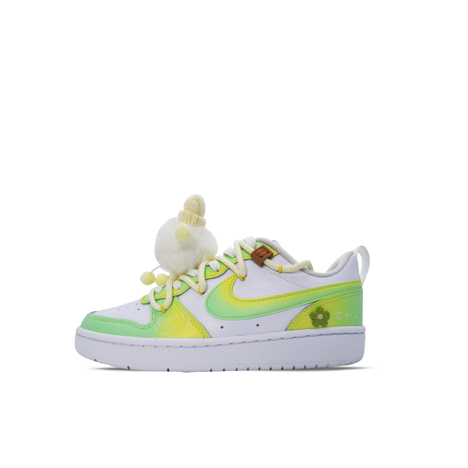 

Кроссовки Nike Court Borough Skateboarding Shoes Women's Low-top Green/White, светло-зеленый