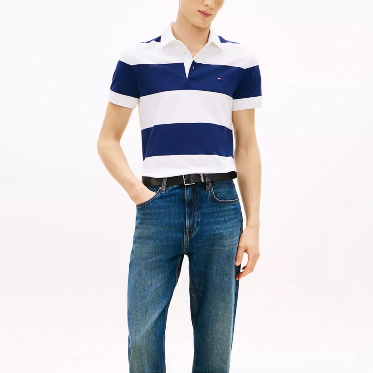 Поло мужское Tommy Hilfiger, Marine Stripes — фото 3