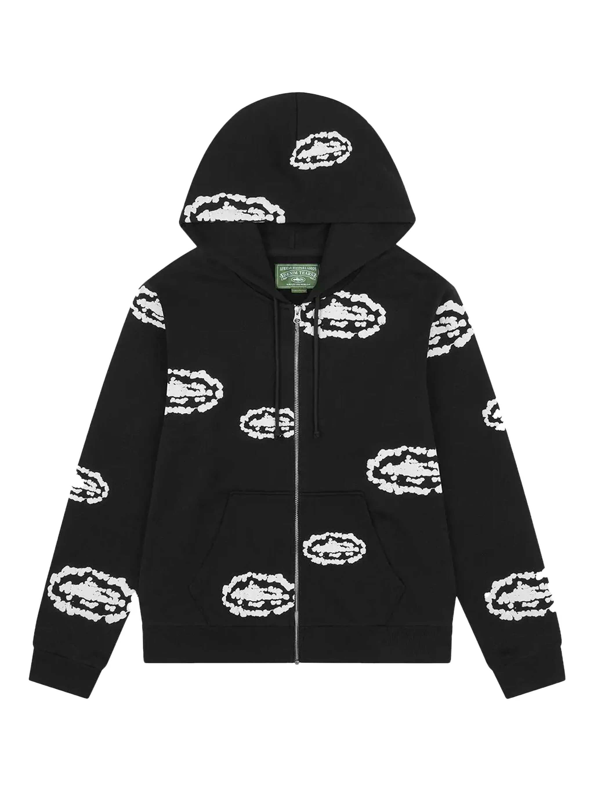 

Худи на молнии из коллаборации с Corteiz Denim Tears, черный