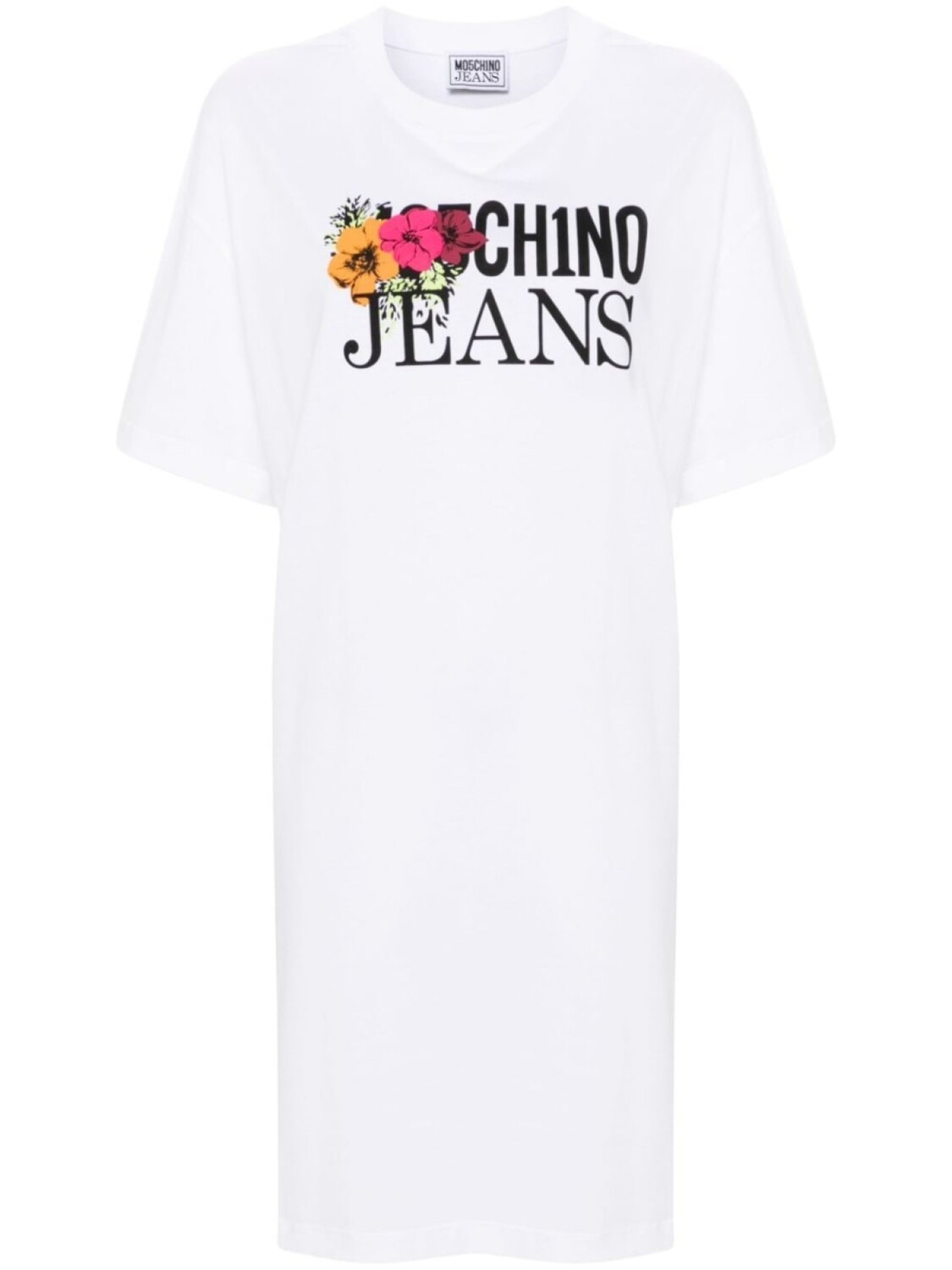

MOSCHINO JEANS платье с логотипом, белый