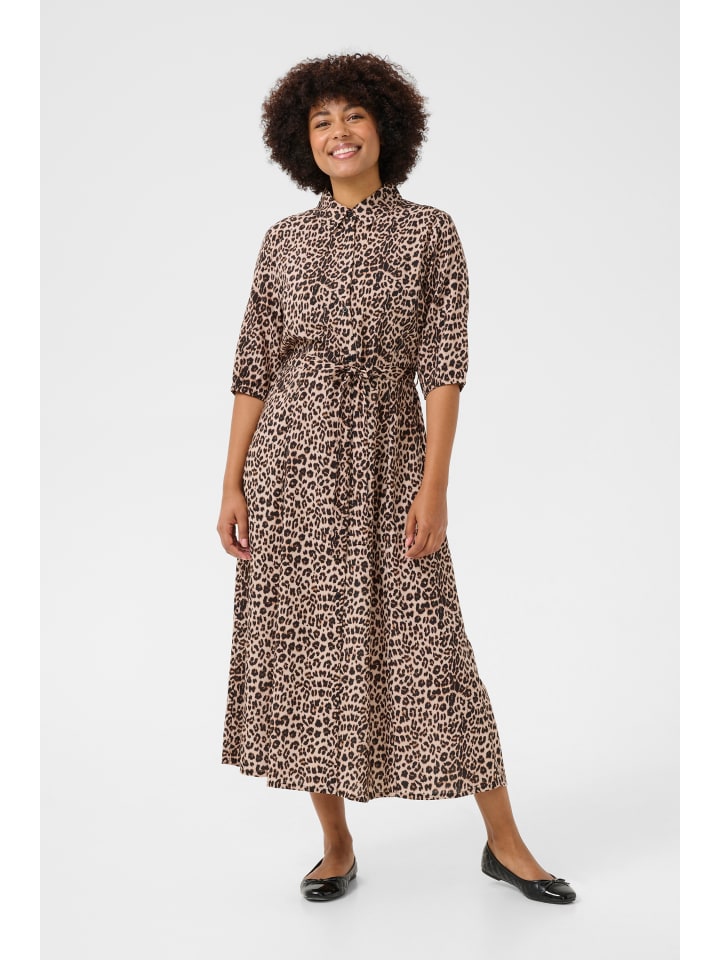 

Cream Женское платье CRTiah в нейтральном анималистическом стиле