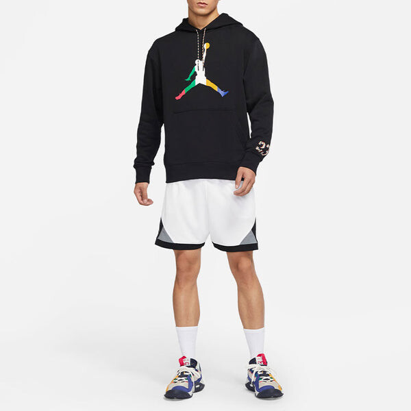 Толстовка Men's Air Jordan Multi-Color Large Logo Printing Autumn Black, мультиколор — фото 3