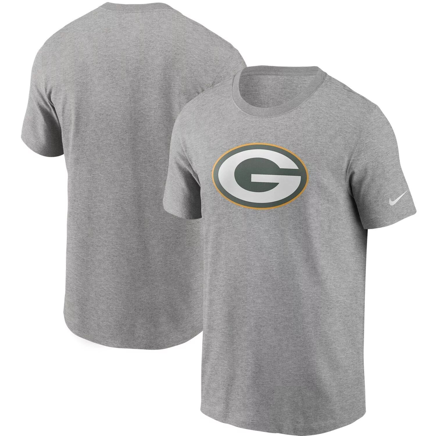 

Мужская серая футболка с логотипом Green Bay Packers с принтом Nike, Серый, Мужская серая футболка с логотипом Green Bay Packers с принтом Nike