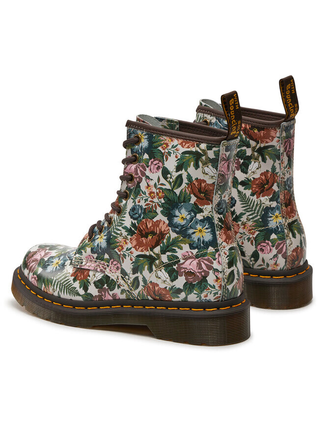 Ботинки Dr. Martens 1460 English Garden с принтом, белый — фото 3