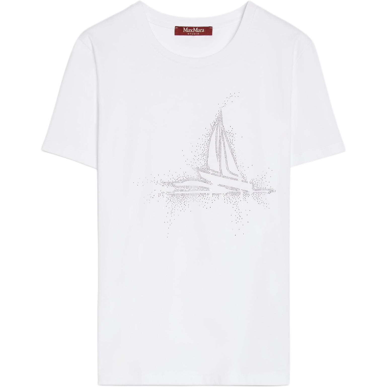 

Футболка Max Mara Laghi MaxMara Studio, белый