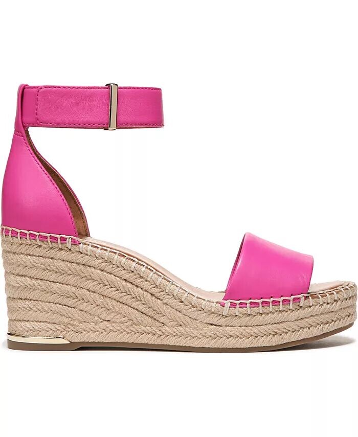 Женские босоножки Clemens Espadrille на танкетке Franco Sarto, розовый — фото 2