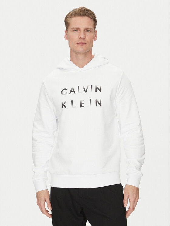 

Толстовка обычного кроя Enlarged Logo K10K114261 Calvin Klein, белый