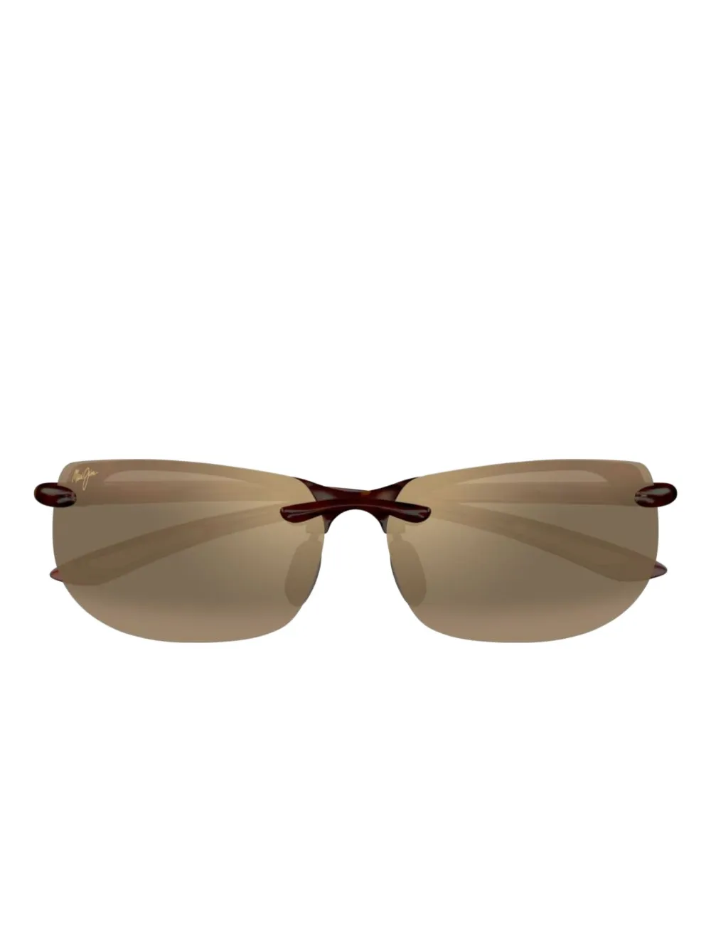 

Солнцезащитные очки Banyans без оправы Maui Jim, коричневый