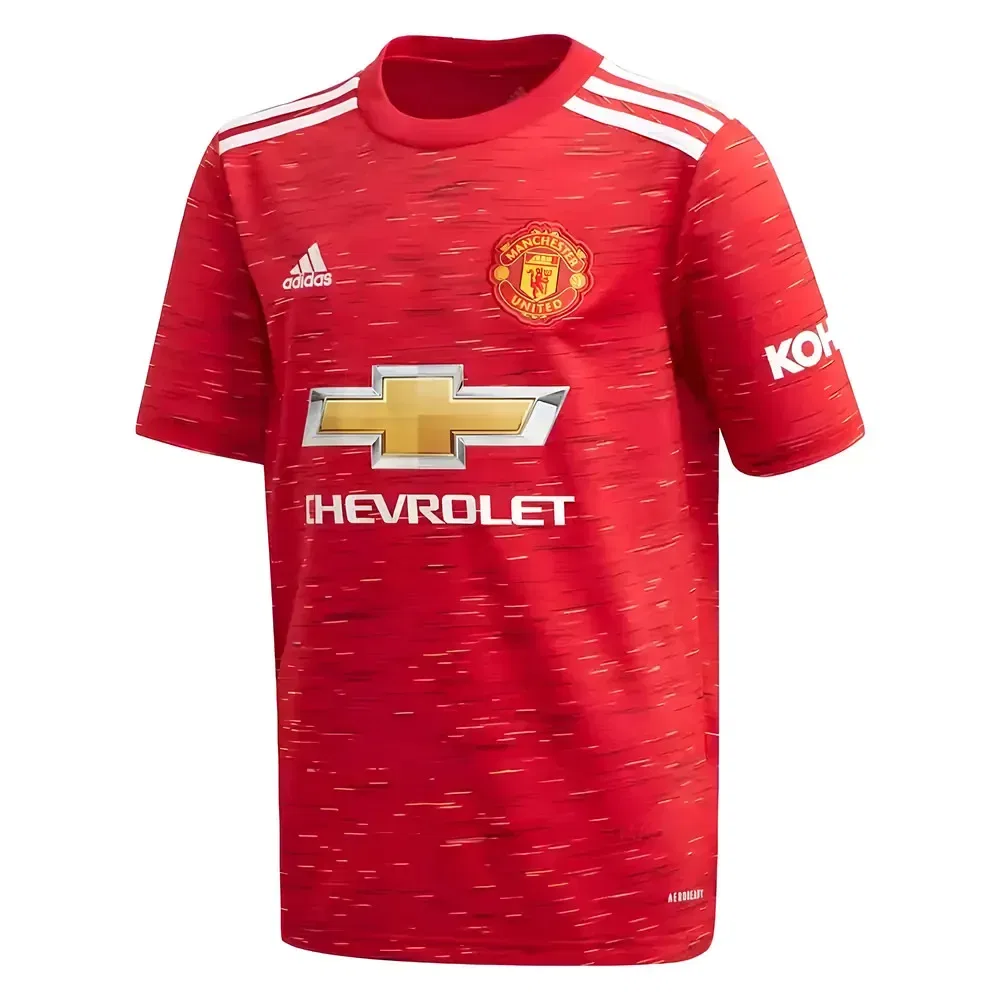 Детская футбольная форма Манчестер Юнайтед 2020/2021 Adidas Manchester United Fc, красный — фото 2