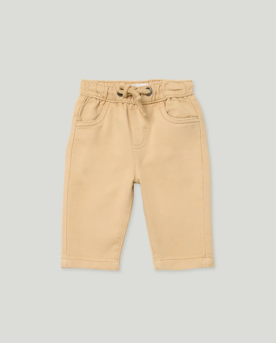 

Прямые флисовые штаны (свободного кроя) для малыша-парня Baby El Corte Inglés, экрю