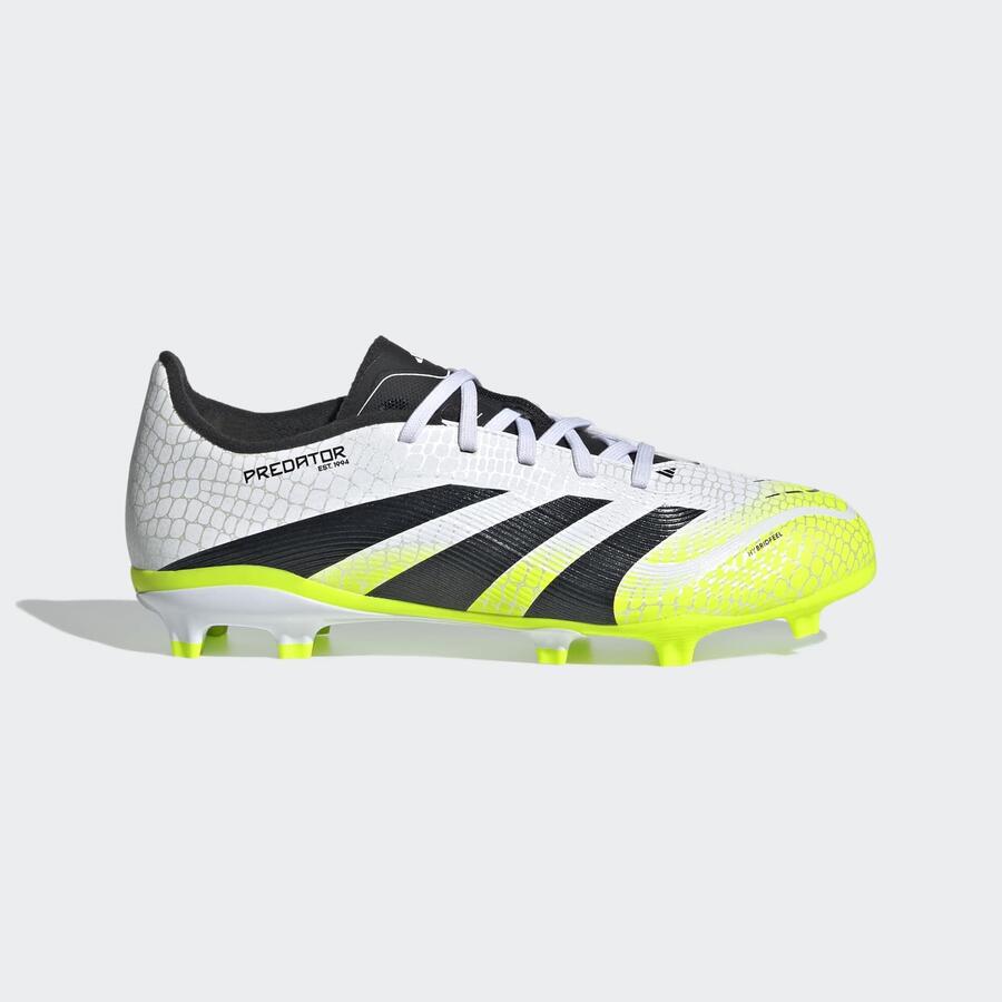 

ADIDAS Детские футбольные бутсы FG/MG - Predator League белые/зелёные