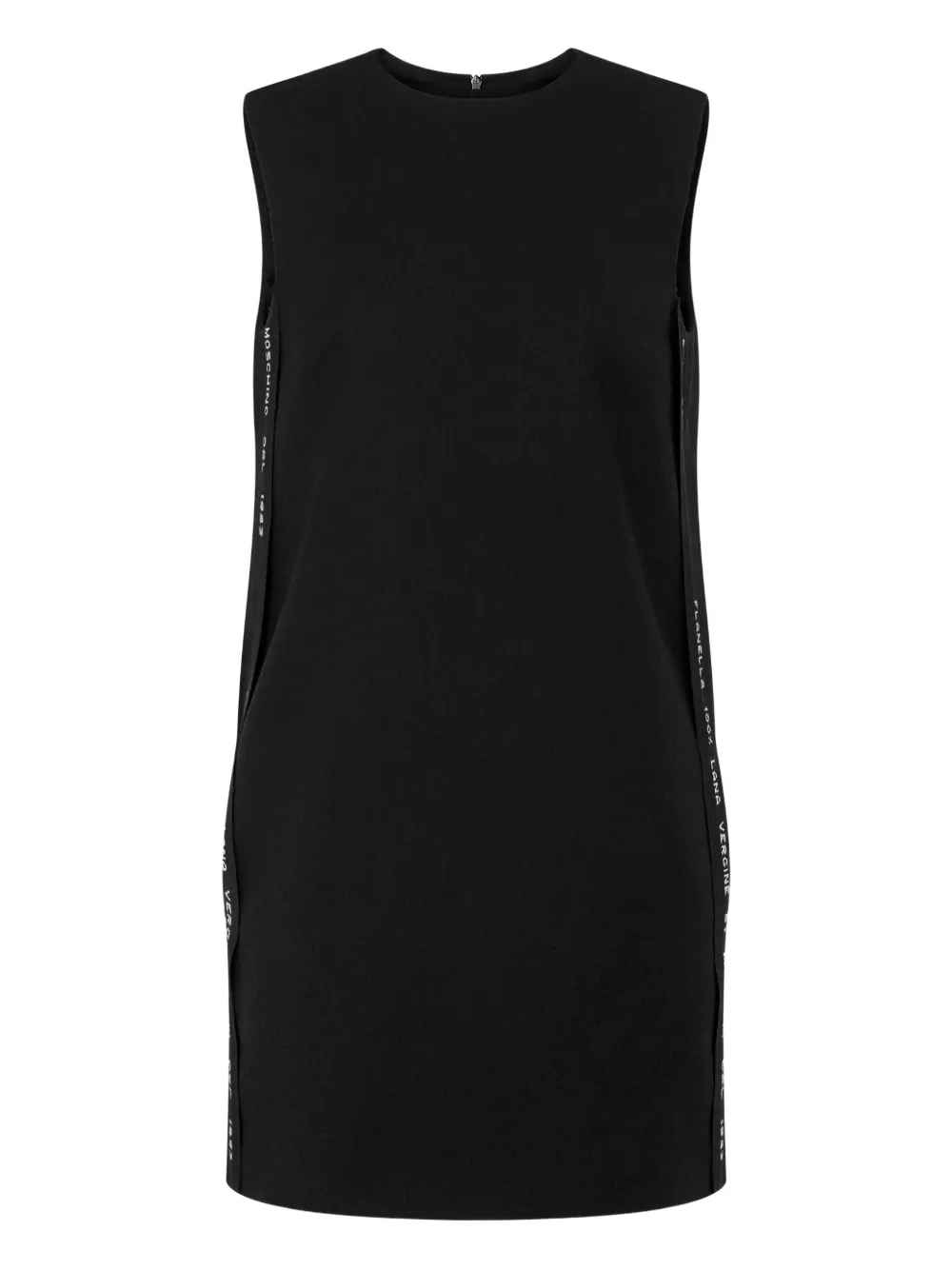 

Платье мини без рукавов Moschino, черный