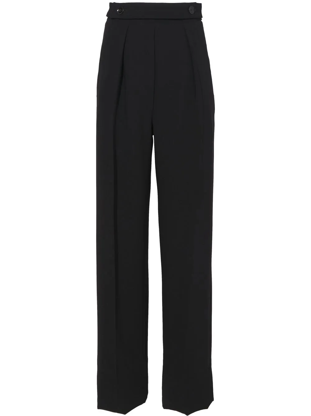 

Креповые брюки с завышенной талией Proenza Schouler, черный