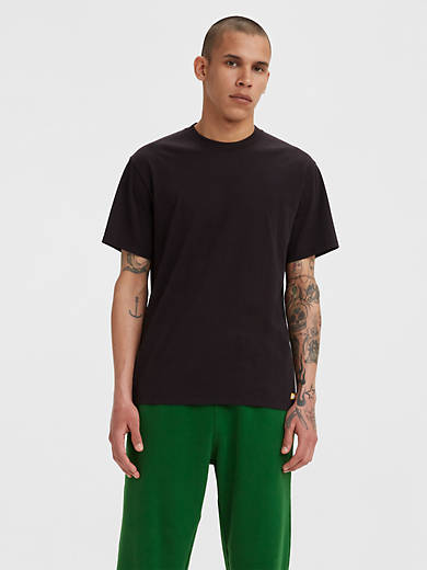 

Футболка с золотой вставкой Levi's, цвет Black