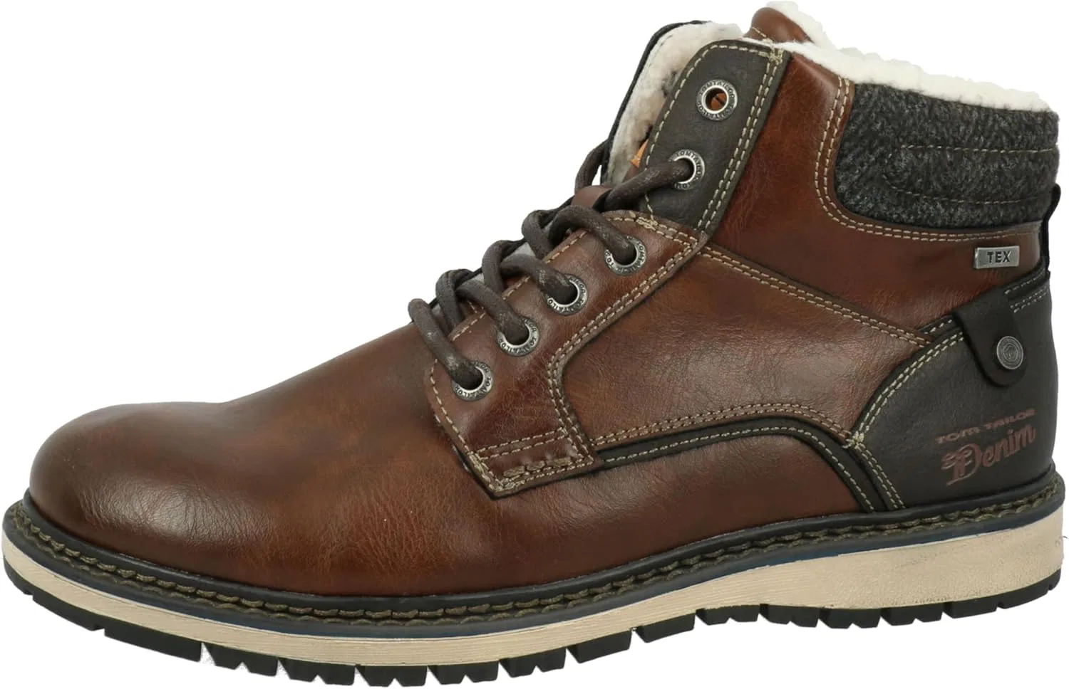 Мужские укороченные ботинки TOM TAILOR 4285302, Cognac