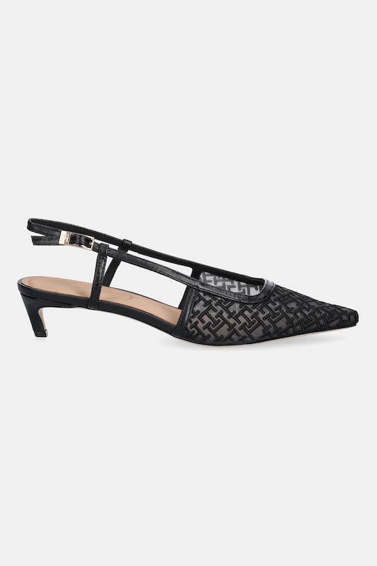 Туфли MONO SQUARED TOE KITTEN SLINGB Tommy Hilfiger, черный — фото 2