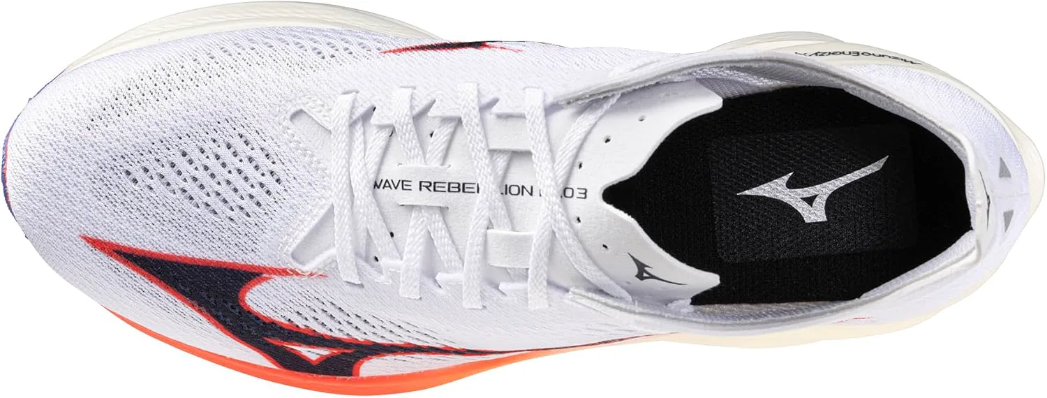 Беговые кроссовки Mizuno Unisex-Adult Wave Rebellion Pro 3 для взрослых, белый/синий — фото 4