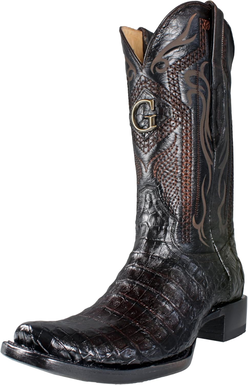 

Ковбойские сапоги El General Authentic из кожи каймана, модель Nape Western 137 Generic, коричневый