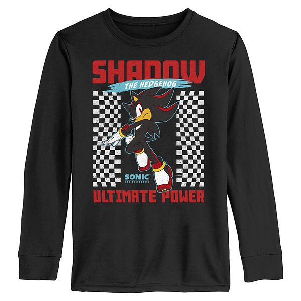 

Футболка с длинным рукавом Boys 6-20 Shadow the Hedgehog Ultimate Power Sonic The Hedgehog