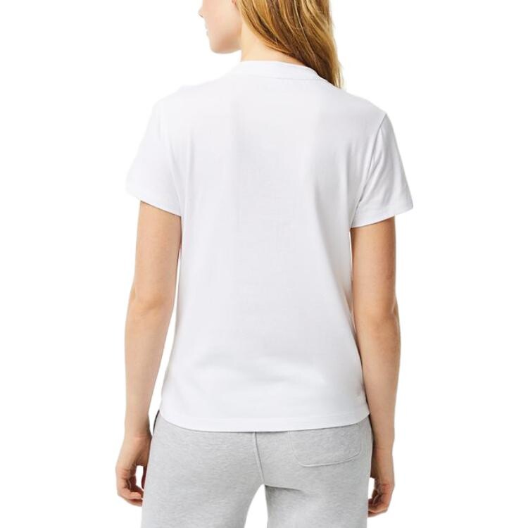 Футболка LACOSTE Женская, белая — фото 3