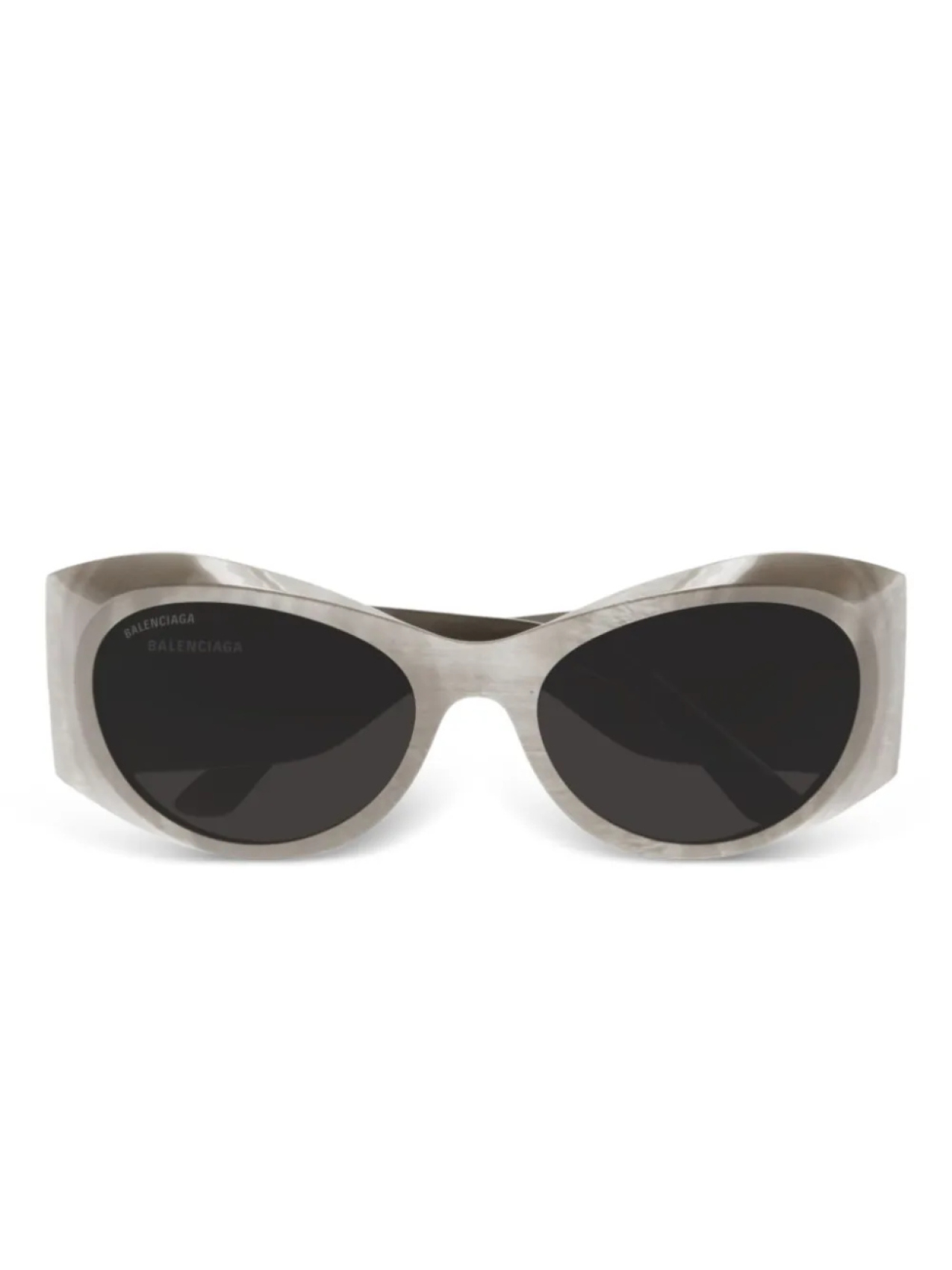 

Солнцезащитные очки в овальной оправе Balenciaga Eyewear, серый