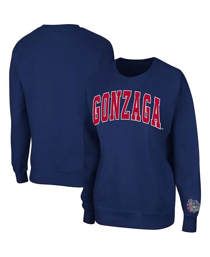

Женская темно-синяя толстовка-пуловер Gonzaga Bulldogs Campanile Colosseum