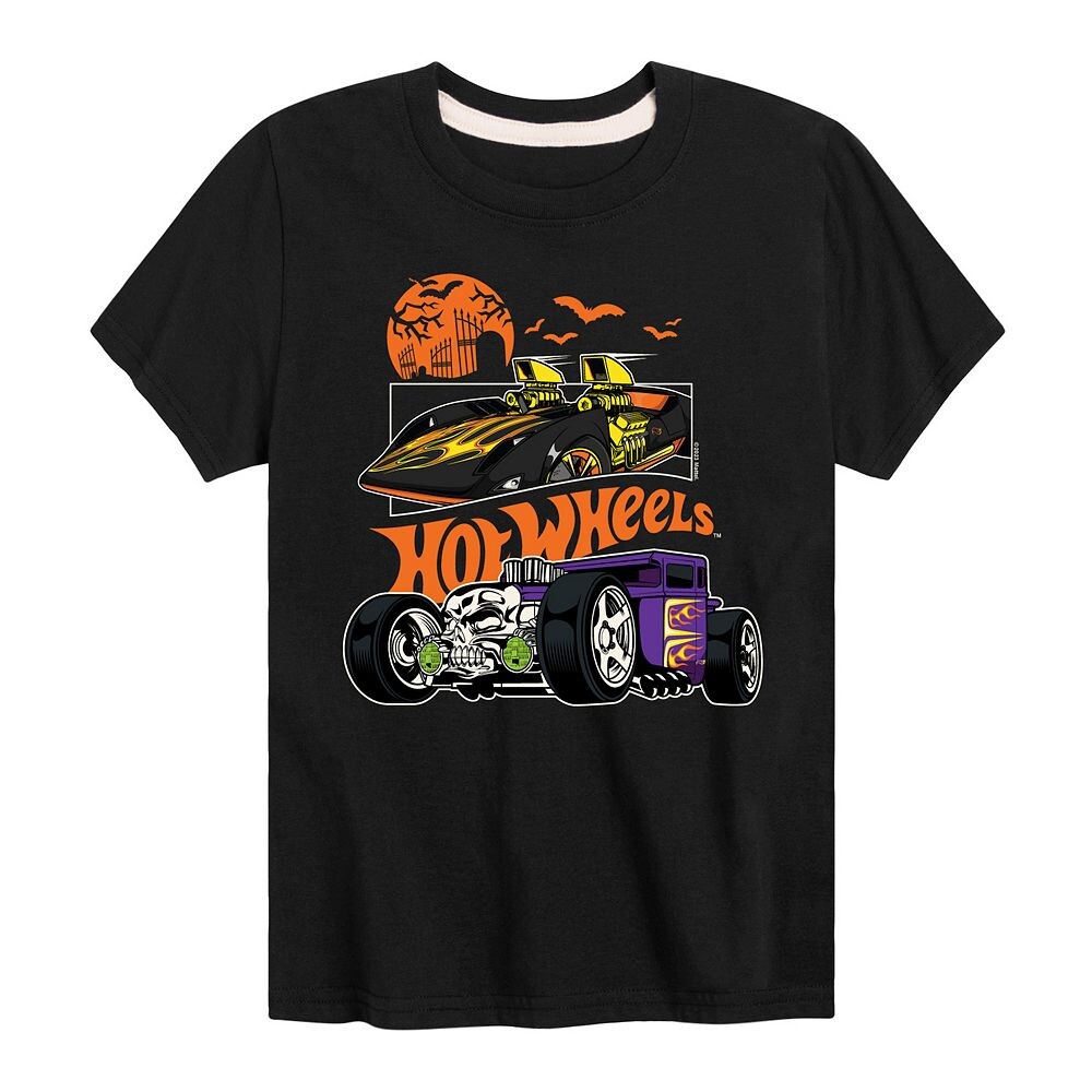 

Футболка Hot Wheels с рисунком Хэллоуина для мальчиков 8–20 лет, черный