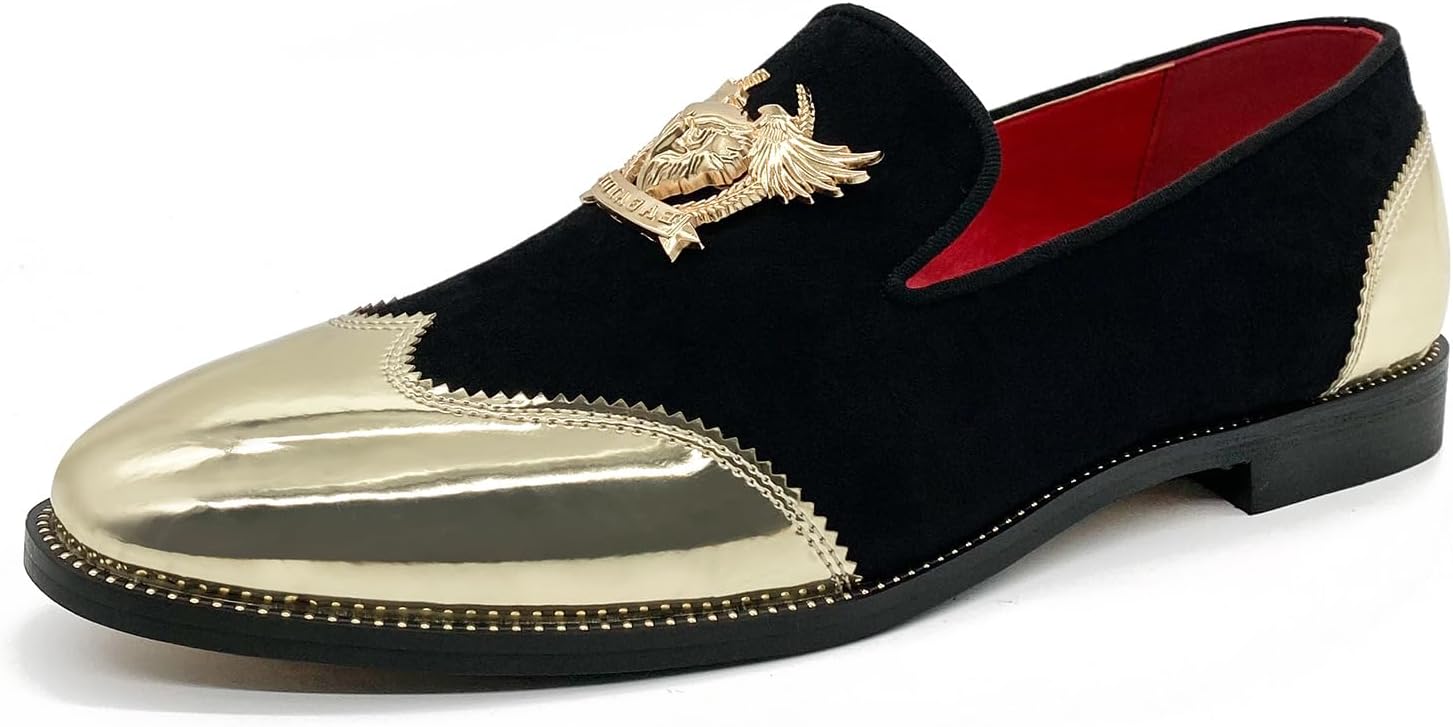 

Мужские блестящие лоферы CMM, блестящие туфли-слипоны, роскошные сверкающие лоферы с заклепками, черный