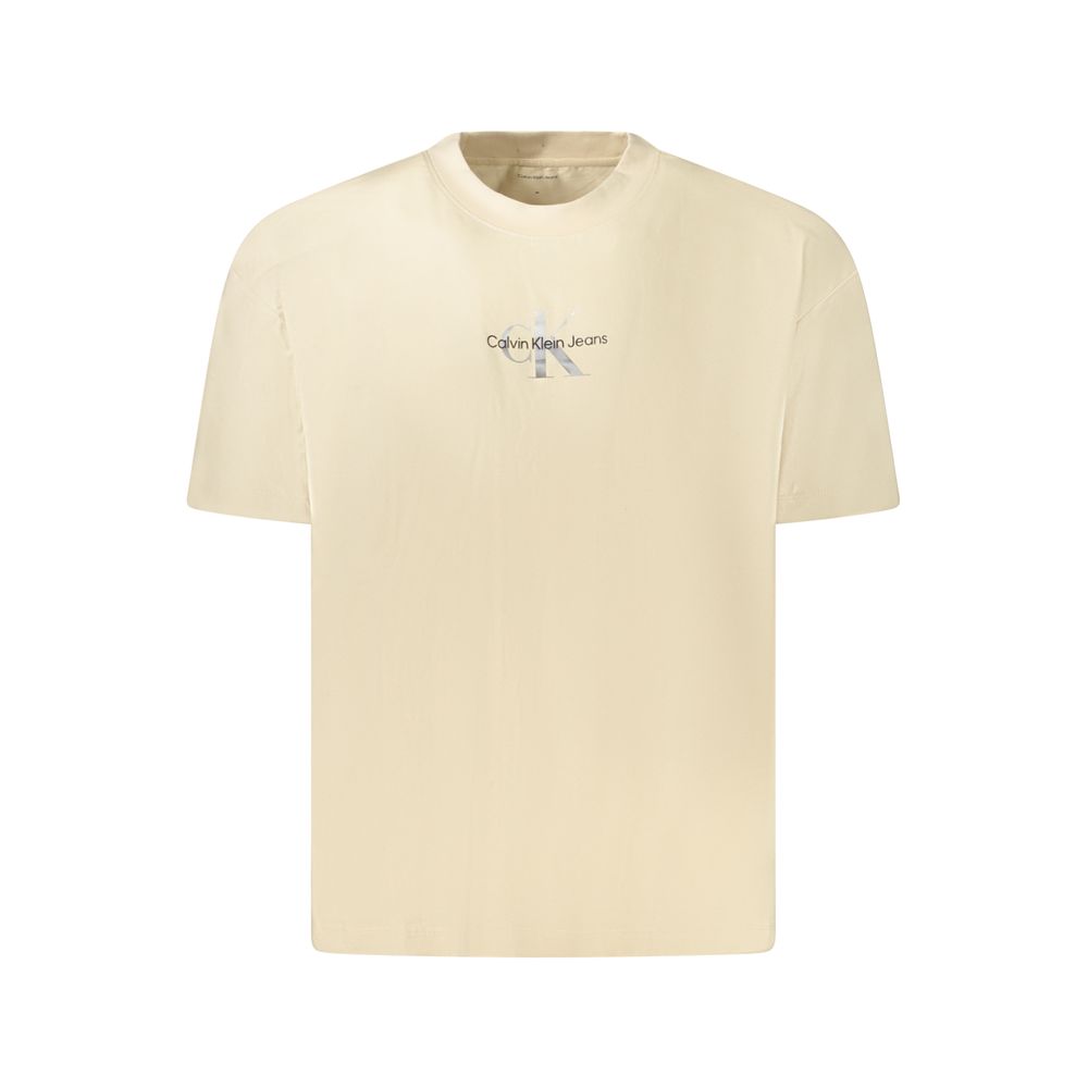 

Бежевые хлопковые топы и Футболка Calvin Klein, Beige