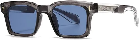 

Солнцезащитные очки для мужчин и женщин - защита UV400 - градиентный темно-черный цвет Rivets для занятий спортом на открытом воздухе и вождения QWBSER, 6