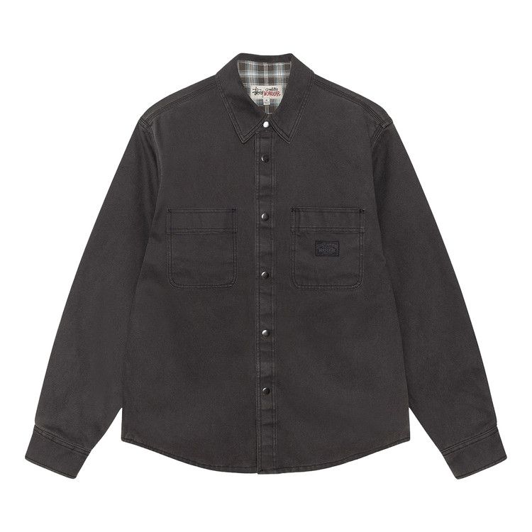 

Рубашка Stussy Heavy Washed Canvas Shirt, Black