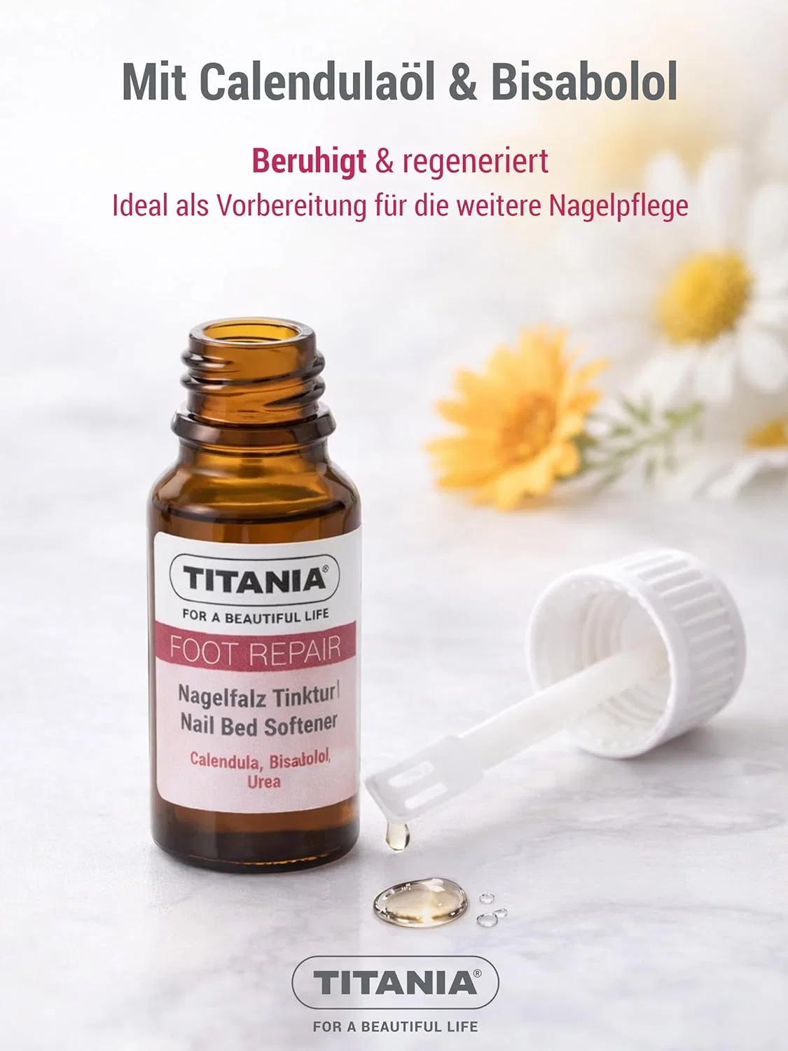 Набор из 2 настоек для ногтей «Nagelfalz Tincture» 10 мл от TITANIA Titania — фото 4