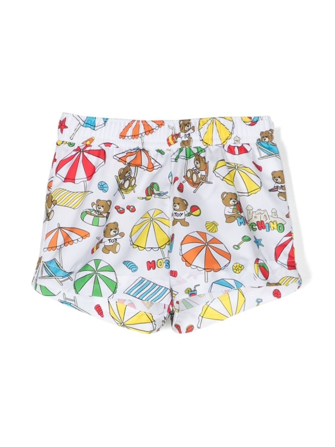 

Moschino Kids плавки-шорты с эластичным поясом и принтом Teddy Bear, белый