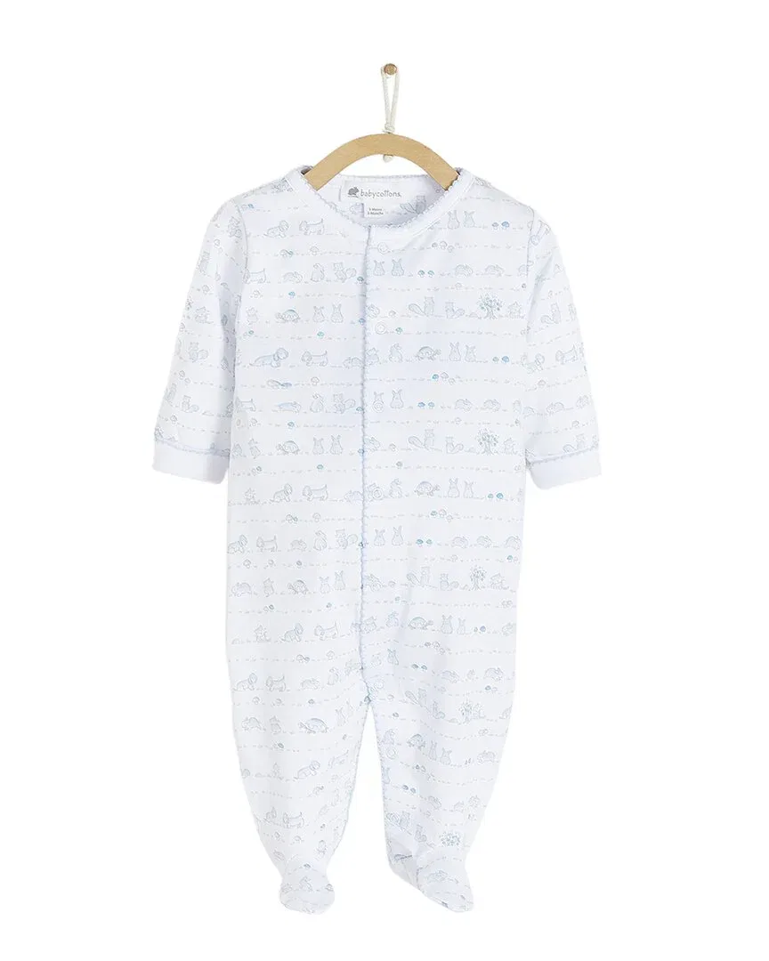 Пижама Babycottons с закрытыми ступнями, синий
